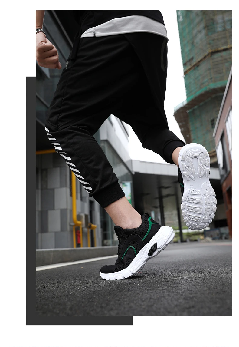 Mens Summer Sneakers Vulcanized Shoes Male Mesh Breathable Chunky Shoes Men Designer Tenis Masculino Black Trend Leisure Shoes