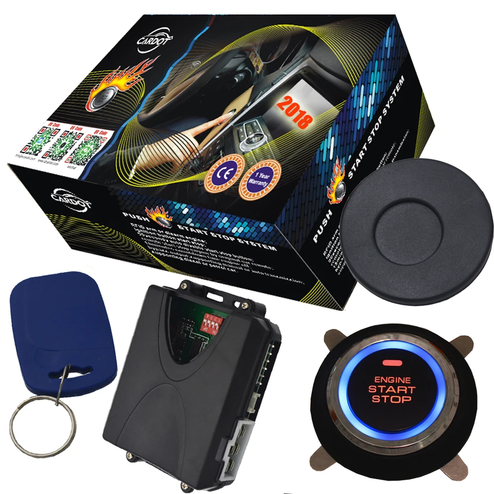 

car engine ignition start stop system remote starter by original car remote rfid anti theft feature arm or disarm car engine