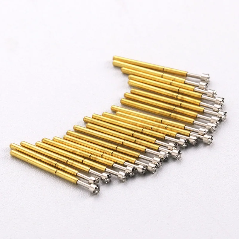 Test Probe Plum Head 100/Pack Spring Test Pin Accessories Spring Pin Top P75-H Outer Diameter 1.02mm Electronic Device Probe Pin