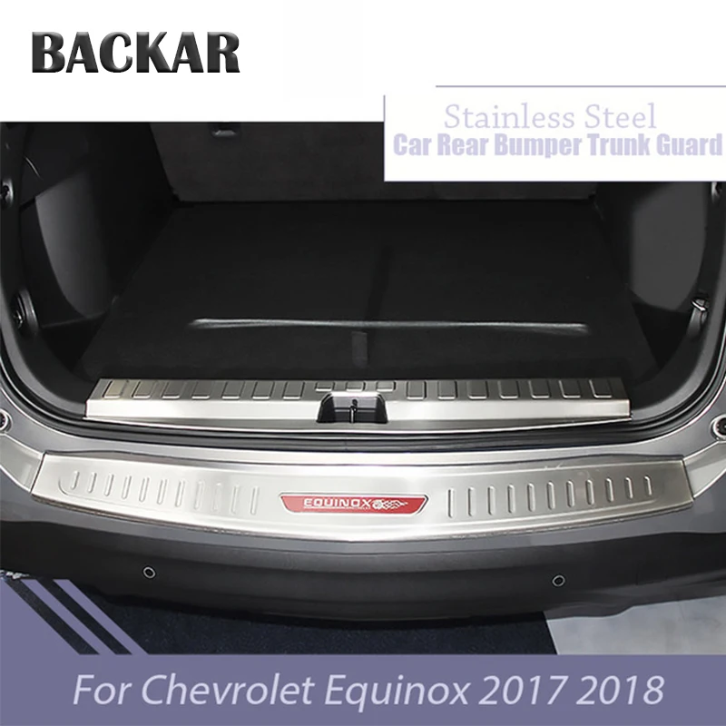 BACKAR авто нержавеющая сталь багажник Задняя Защита декоративная наклейка для Chevrolet Equinox- автомобильные аксессуары для укладки
