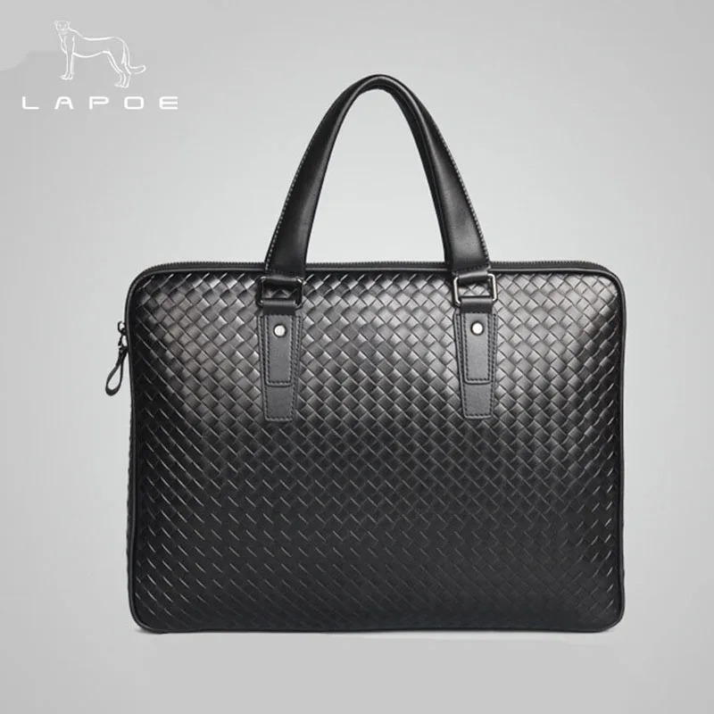

Men's Briefcase Genuine Leather Totes Bag for Documents Leather Men's Shoulder Bag Male Cow Skin Business Messenger Bag