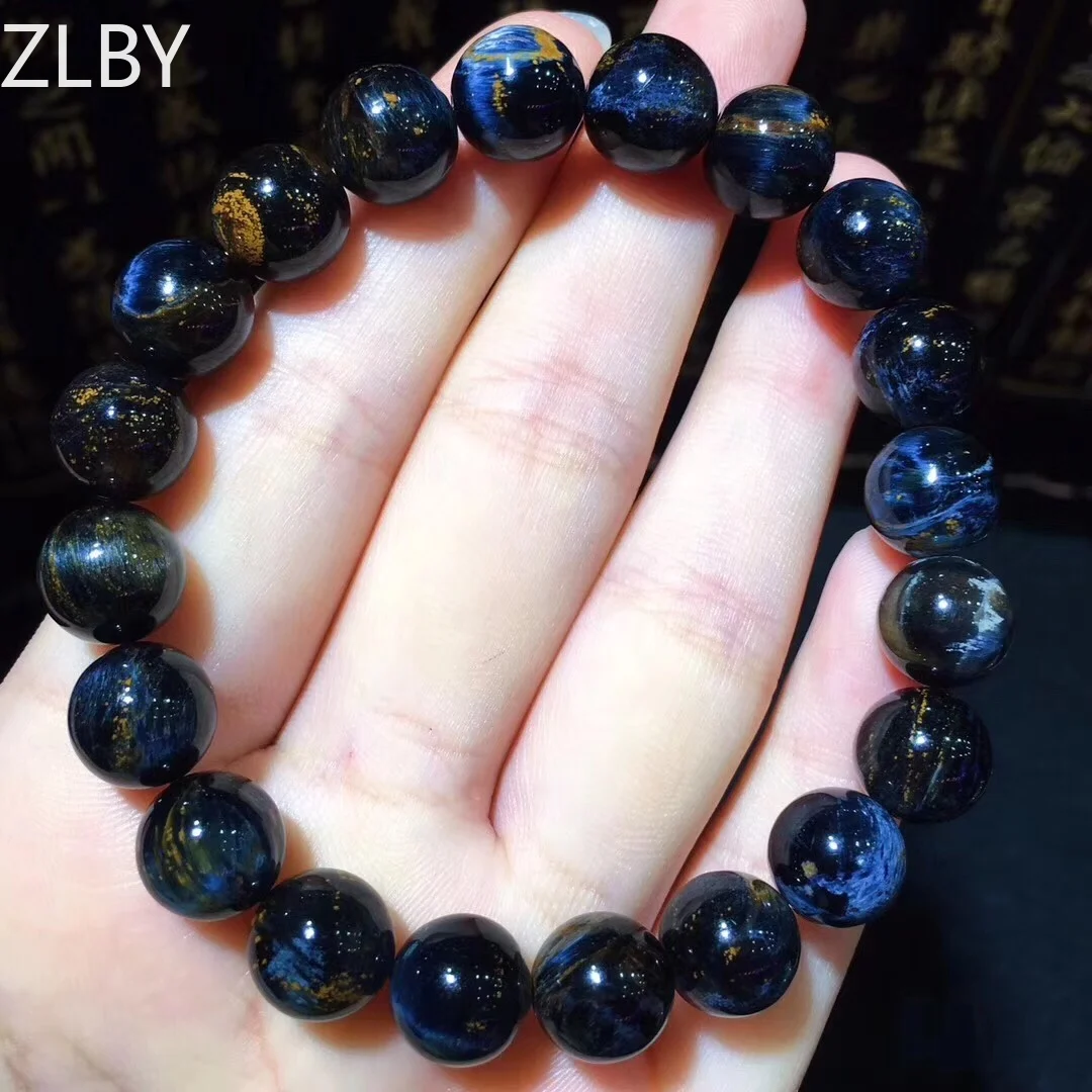 

B20242 10mm Natural 100% Namibia Pietersite Red Beads Gemstone Round Bead Bracelets Man Women