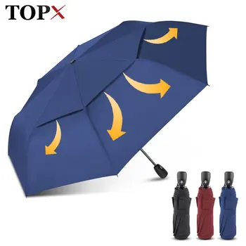

Big Umbrella For Men Double Layer 3 Folding Wind Resistance Automatic Umbrella Rain Women Travel Waterproof Umbrella Wholesale