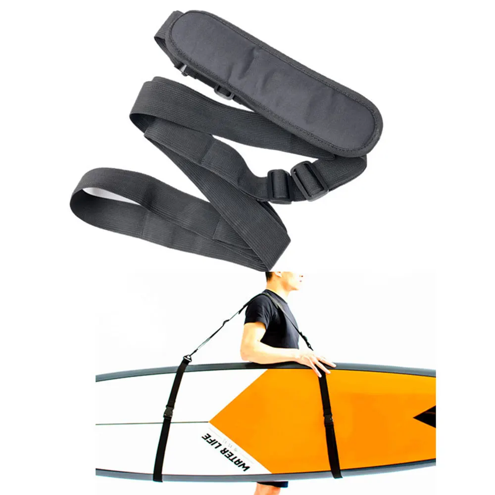 Ремешок для серфинга, ремешок для хранения, черный нейлоновый ремень, крутая Спортивная портативная доска для серфинга, принадлежности для воды, прочная доска для плавания