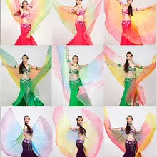 Высокое качество, крылья для танца живота Isis для женщин, красивый Египетский стиль, градиентные цвета, крылья для танца живота, для сценического шоу, реквизит IsisWings