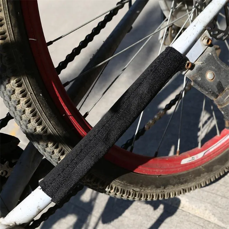 Аксессуары для велосипедов MTB велосипед Защитная крышка для велосипедной цепи Оставайтесь на месте протектор черный полиэстер Защитный кожух цепи