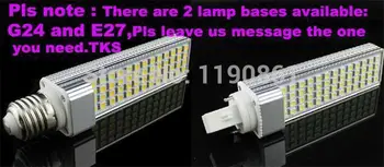 

DHL Free shipping CE&ROHS 15W G24 E27 LED Corn Bulb PL 5050 SMD Light 64LED Lamp Cool|Warm White 85V-265V 10pcs/lot