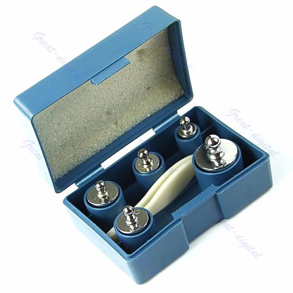 

5Pcs 50g 20g 10g 5g Total 105g Grams Precision Calibration Scale Weight Set Kit