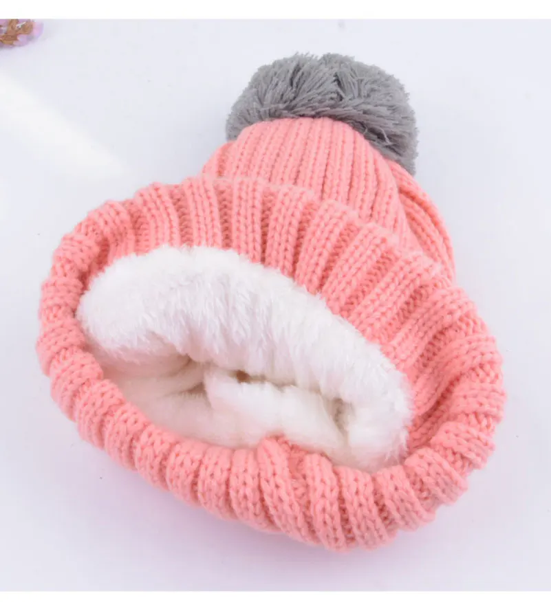  kids hat and scarf set for children winter set for children scarf hat set girls boys scarfs and gloves (8)