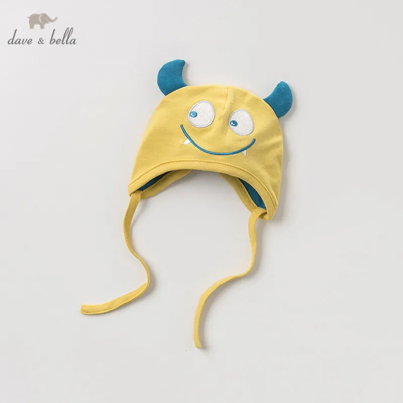 

DBH11358 dave bella spring autumn baby boys infant mustard yellow 100% cotton hat cap