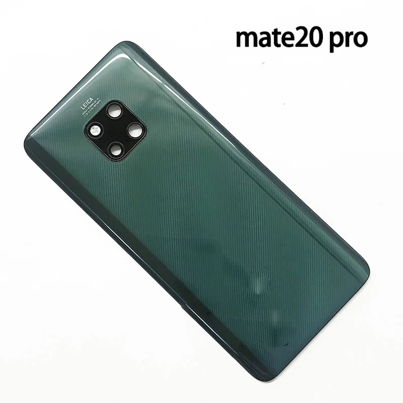 BaanSam для huawei Коврики 20 Pro Стекло задняя крышка Батарея крышка с Камера рамка+ Камера объектив+ 3 М клей - Цвет: Зеленый