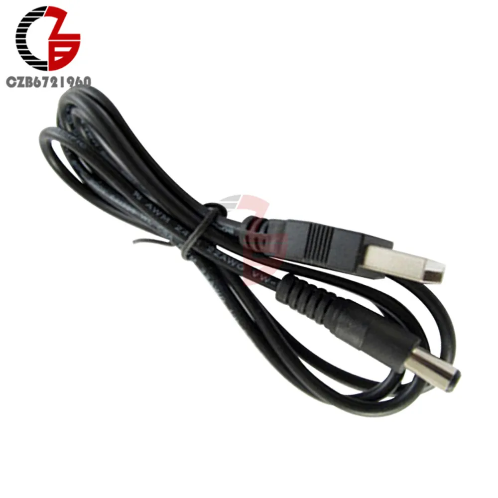 

USB 2.0 to DC 5.5mm X2.1mm 5.5X2.1 0.8M USB to DC Power Connector Adapter Cable