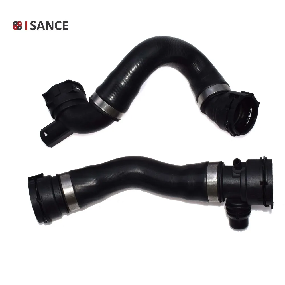 

ISANCE Upper & Lower Coolant Radiator Hose Pipe For BMW E90 E91 E92 E88 E82 E87 2.5L 3.0L OE# 17127531581 / 17127531579