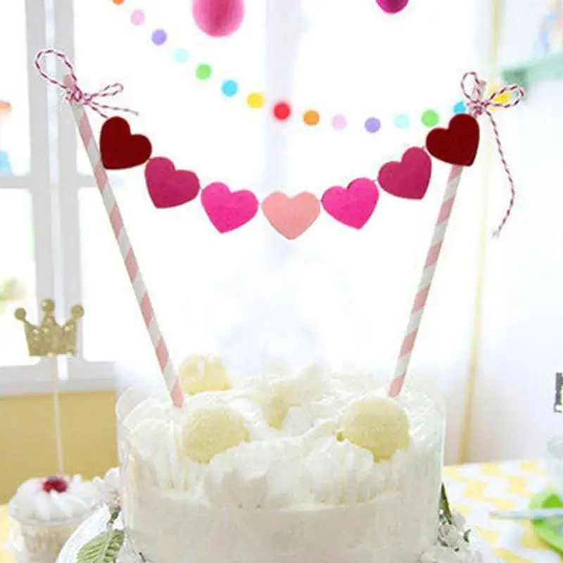 

1set Happy Birthday Party Decoration Supplies Baby Shower Cupcake Cake Topper Birthday Cake Flags Cake Baking Party Supplies