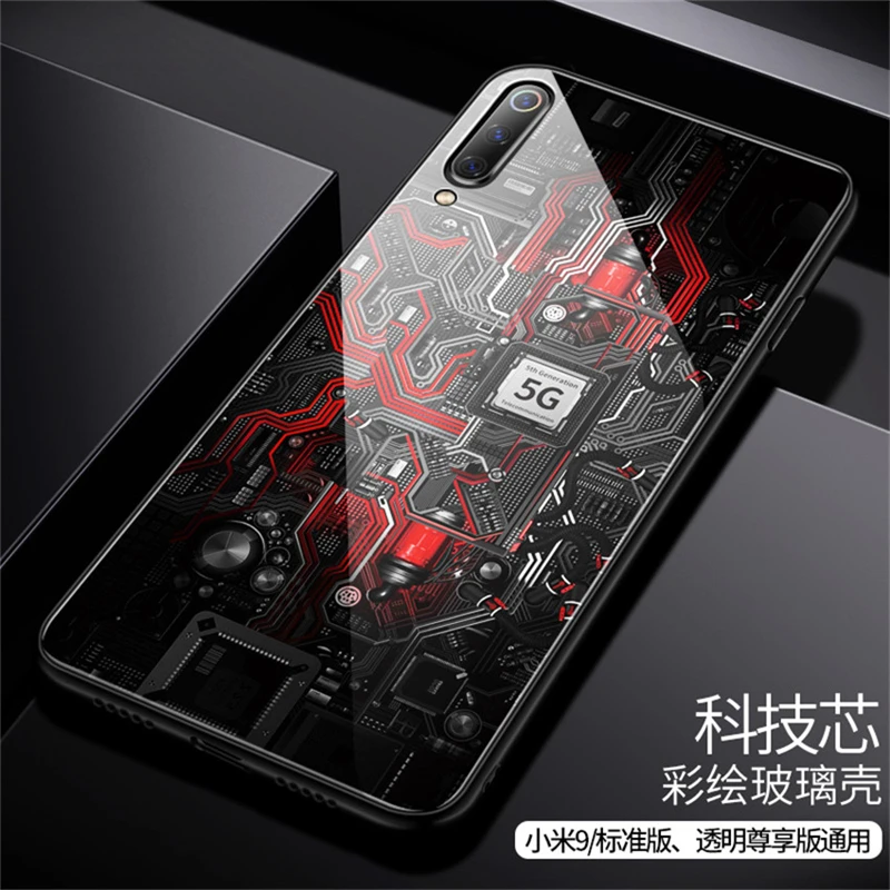 Стеклянный чехол Aixuan для Xiaomi mi 9/mi 9 прозрачный/Xiaomi mi 9 SE чехол из закаленного стекла силиконовый защитный чехол полное покрытие