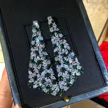 Модные женские свадебные серьги-гвоздики от бренда HIBRIDE на заказ, серьги для помолвки для женщин и девушек, E-632