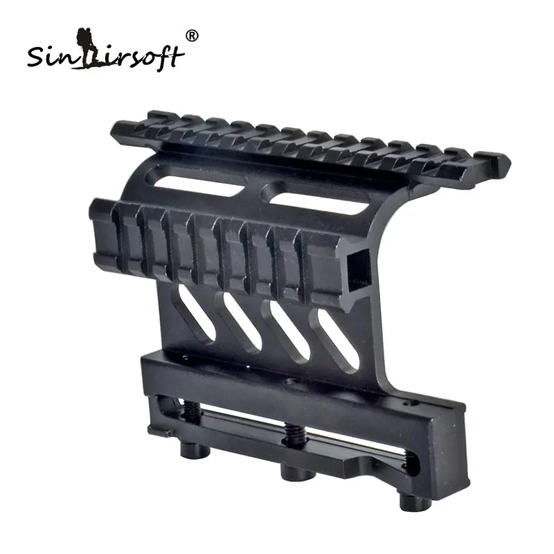 

1 Piece Tactical AK Serie Rail Side Mount MNT-973 Scope Mount with 2 20mm Picatinny/Weaver Rail See-thru Free Shipping