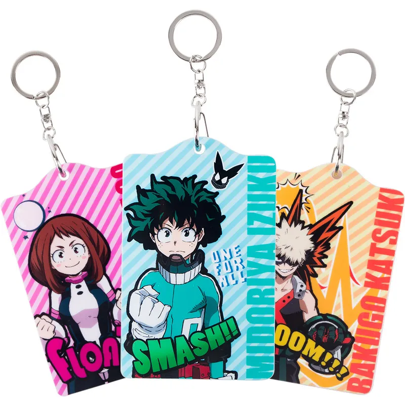 Аниме Мой герой Academia Boku без героя Akademia Bakugou Katsuki Asui Tsuyu OCHACO URARAKA студенческий держатель для карт косплей брелок на подарок