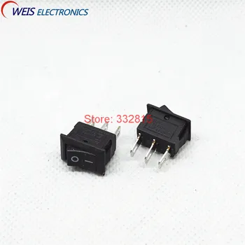 

100PCS KCD11 KCD11-3P 3PIN 2POSITION Rocker Switch 250VAC/3A 10x15mm I/O button switches Free shipping D.