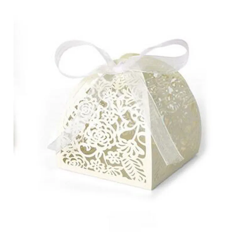 8 Color 50pcs Laser Cut Hollow Rose Flower Carriage Favors Box Gifts Candy Boxes With Ribbon Baby Shower Wedding Party Supplies (4)