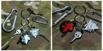 

3D PVC patch Evangelion EVA Keychain Tactical Morale
