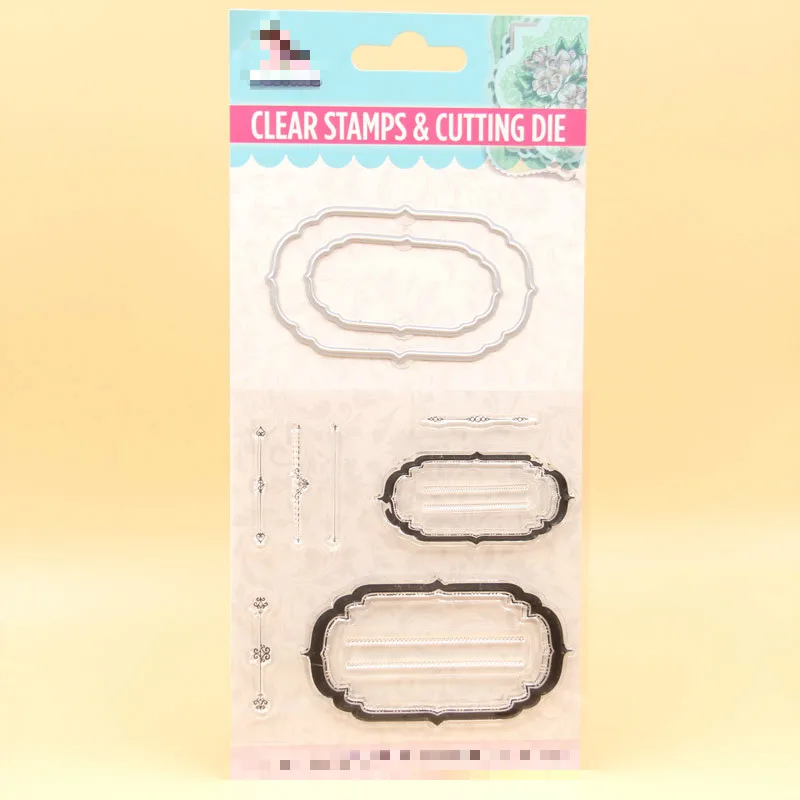 

KLJUYP Label Transparent Stamp Cutting Dies for DIY Scrapbooking/Card Making/Kids Fun Decoration Supplies