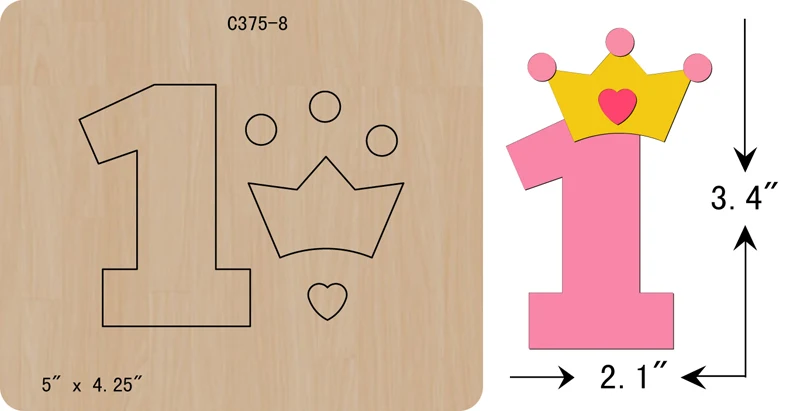 

New Wooden die Scrapbooking C-375-8 Cutting Dies