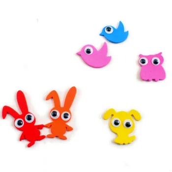 

Handmade diy material with adhesive activity black and white color eye patch creative handmade parent-child labor materials