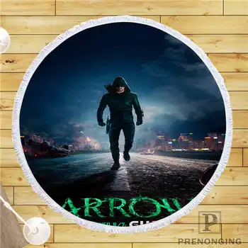 

Custom DIY Customized Microfiber Fabric Arrow (1)Round Beach Blanket Towel Printed on Demand 150cm #19-01-28-3-81