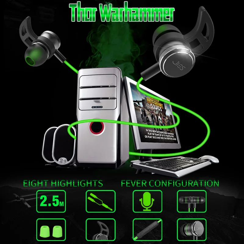 2018 Новый Наушники игровой мобильный телефон в шоке бас Fone де ouvido микрофон музыка