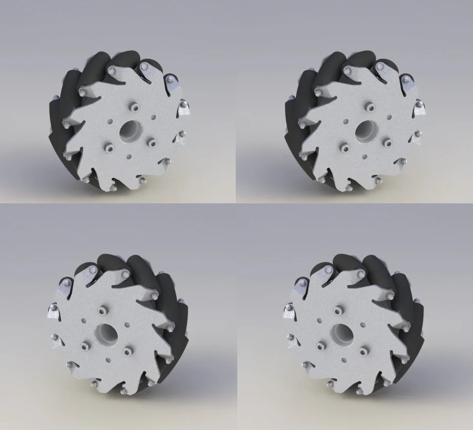 Buy A set of 127mm Aluminum Mecanum Wheels Set Basic