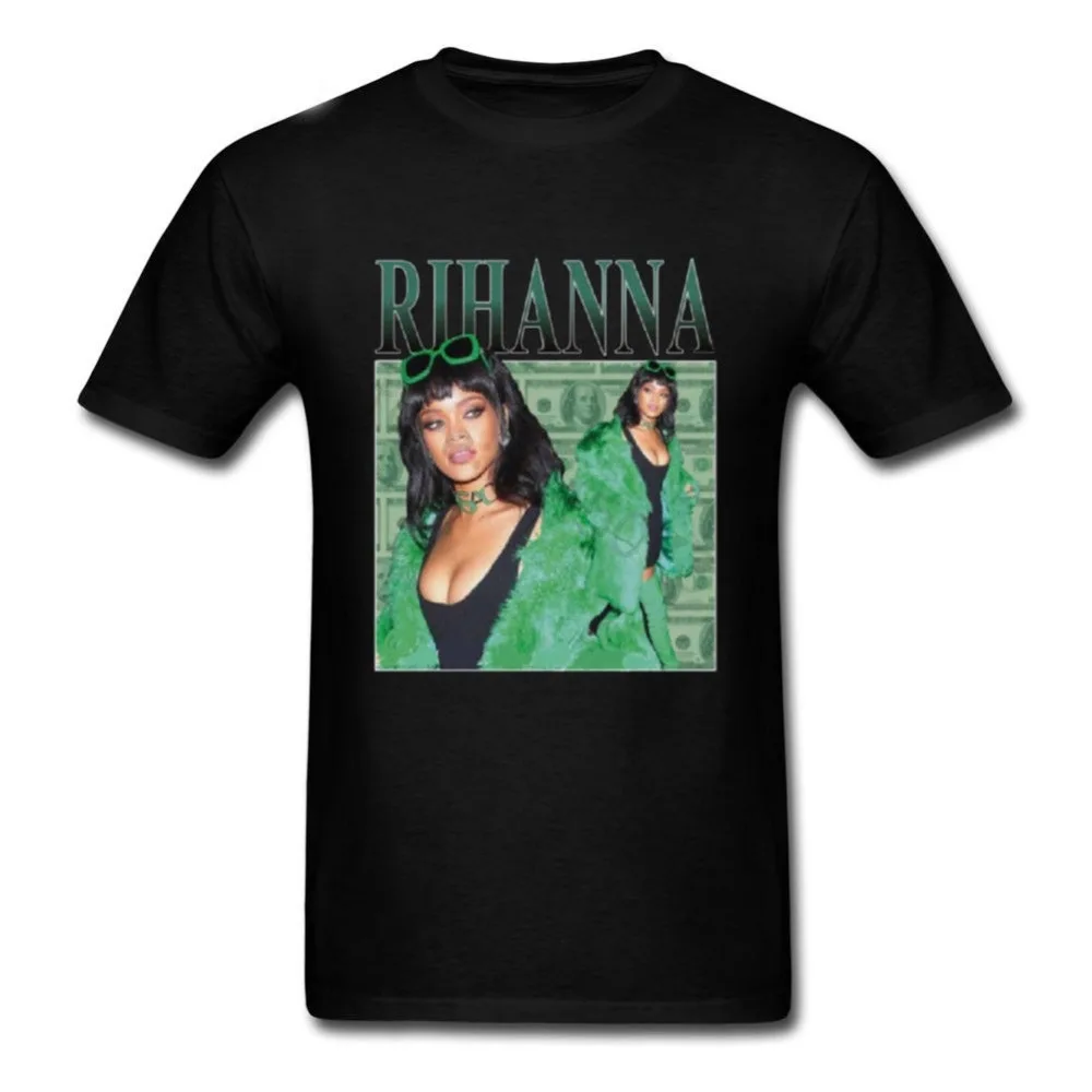

Hot New 2018 Summer Fashion T Shirts Rihanna T Shirt Black New Men'S Tshirt Tee Size S To 3Xl