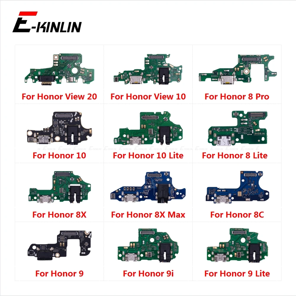 

Power Charger Dock USB For HuaWei Honor Note 10 8X 9 8C Charging Port Plug Board Flex Cable 9i View 20 Max Lite Pro