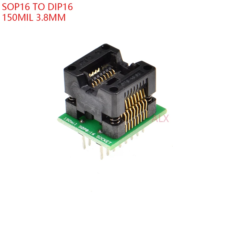 SOIC16 SOIC 16 SOP16 к DIP16 программист адаптер разъем ширина корпуса 3,8 мм 150MIL IC Разъем конвертер тестовый чип