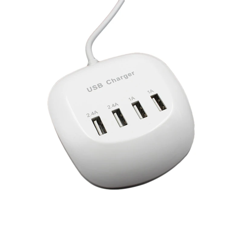 Kebidu USB зарядное устройство 4 USB модуль с разъемами зарядная док-станция быстрое зарядное устройство настенное зарядное устройство источник питания для путешествий зарядное устройство розетка