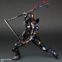 Play Arts Batman Arkham Origins Deathstroke Action Figures PA Doll Toys 25cm