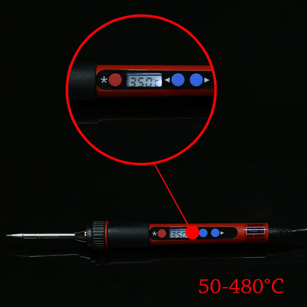 USB паяльник с регулируемой температурой 5 в 10 Вт ЖК-Цифровой паяльник для электронных сварочных инструментов