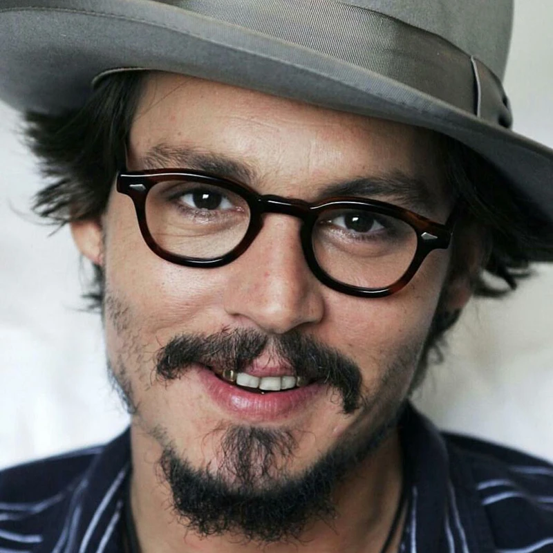 Vintage Optical Handmade Acetate Eyeglasses Frames Women Johnny Depp