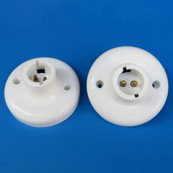 

MengJay B22 Socket Light Bulb White Holder Lamp Converter Surface Fixing Fixture Adapter Lamp Base