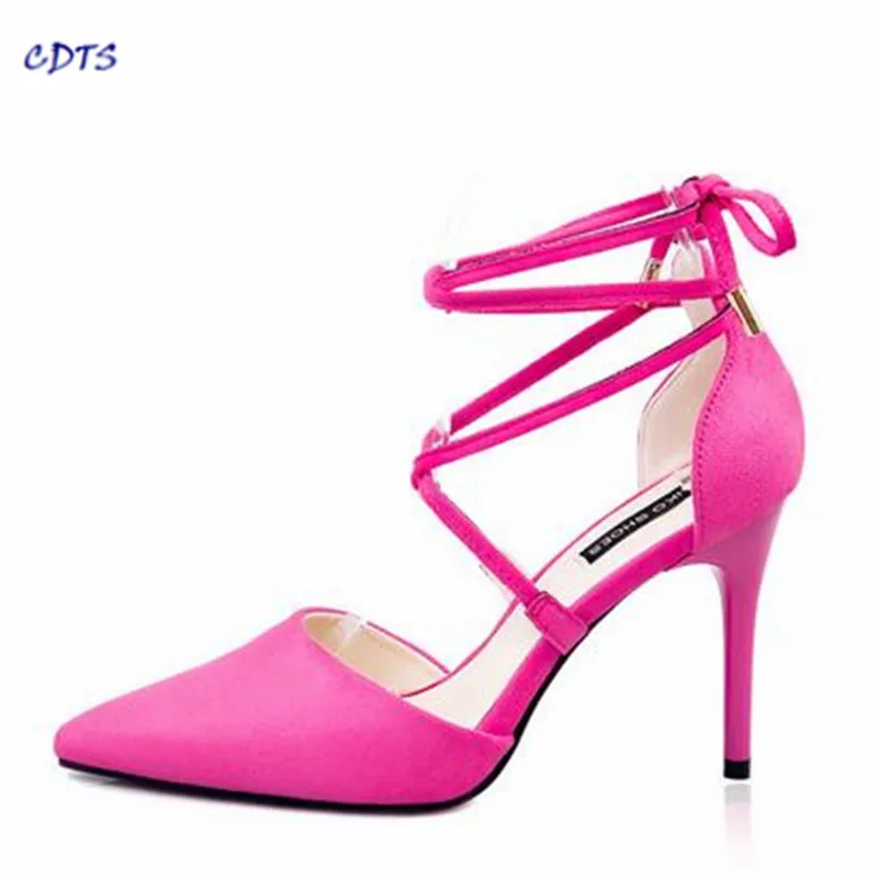 

Crossdresser Sandals Summer Cosplay Fashion D'Orsay Stilettos 10cm Thin High Heels pumps women Pointed Toe wedding shoes