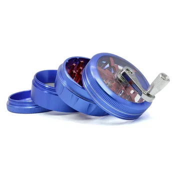 

New 4 Layer 63MM Aluminum Alloy Lightning Herb Grinder Tobacco Cigarettes Mill Smoke Spice Muller Shisha Hookah Pipe Wholesale