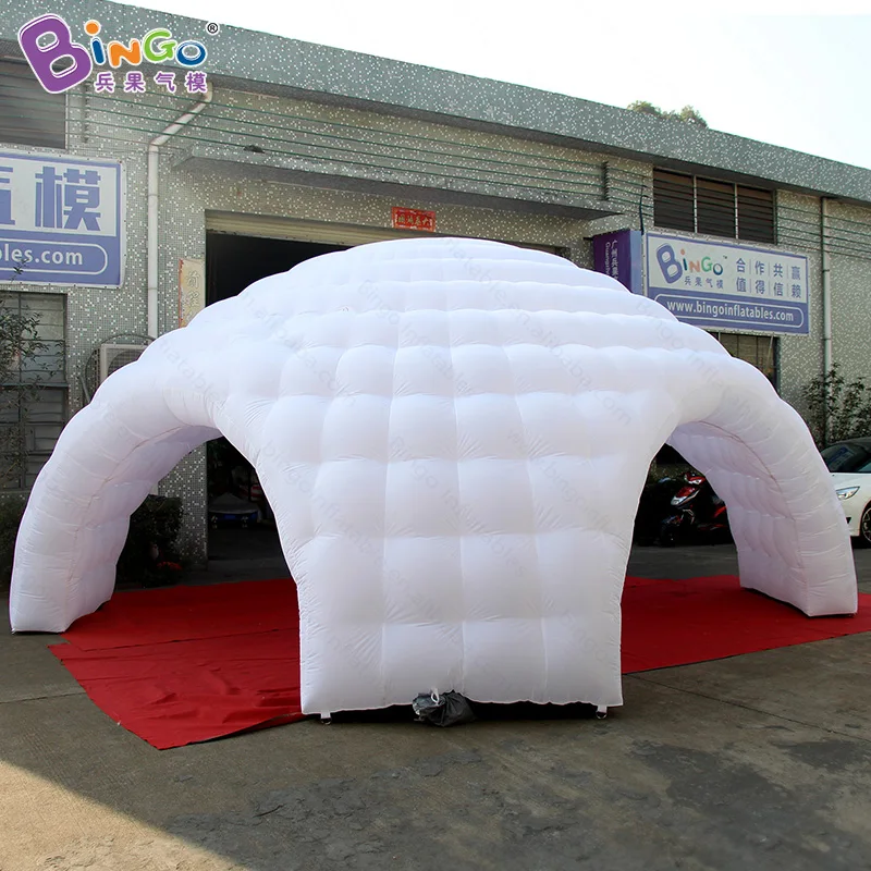  7X3.5 meters 4 pillars white inflatable canopy / inflatable event tent / white inflatable marquee t