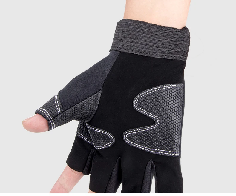 Рыболовные антискользящие перчатки, перчатки для рыбалки, новые высококачественные перчатки с тремя вырезами, кожаные перчатки для спорта на открытом воздухе, Нескользящие перчатки