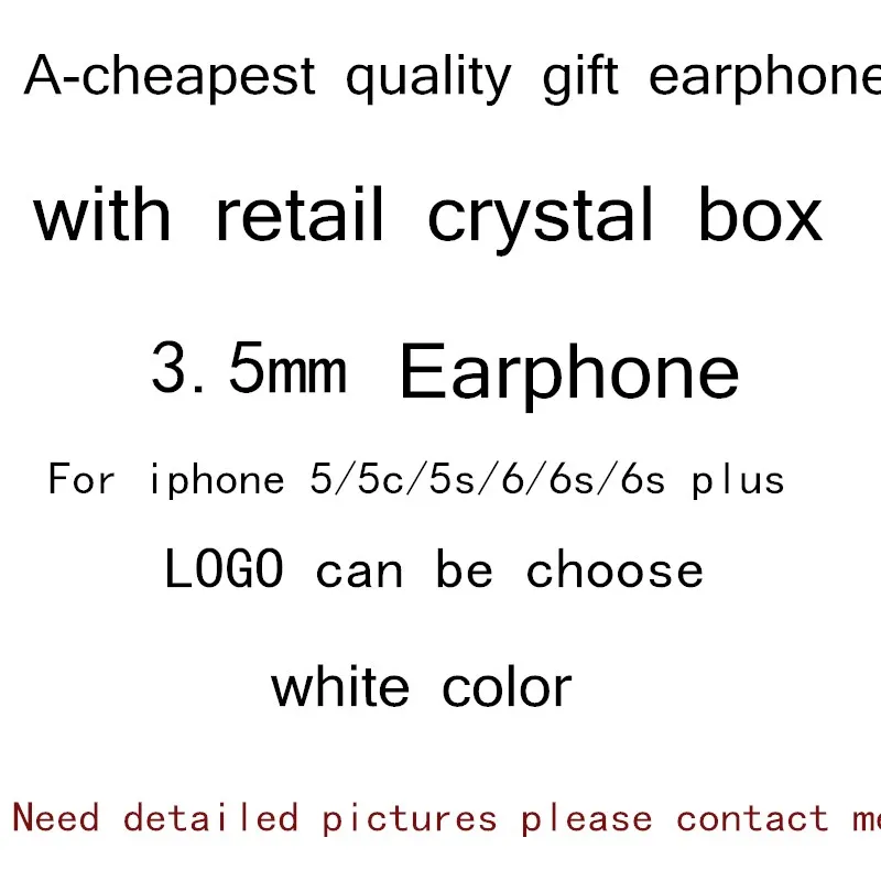 

Cheapest In-Ear Earbuds Headphones With Mic Volume Control for Apple Earphone iPhone 4 5 6 5s/6s Android Phones 100 pcs lot