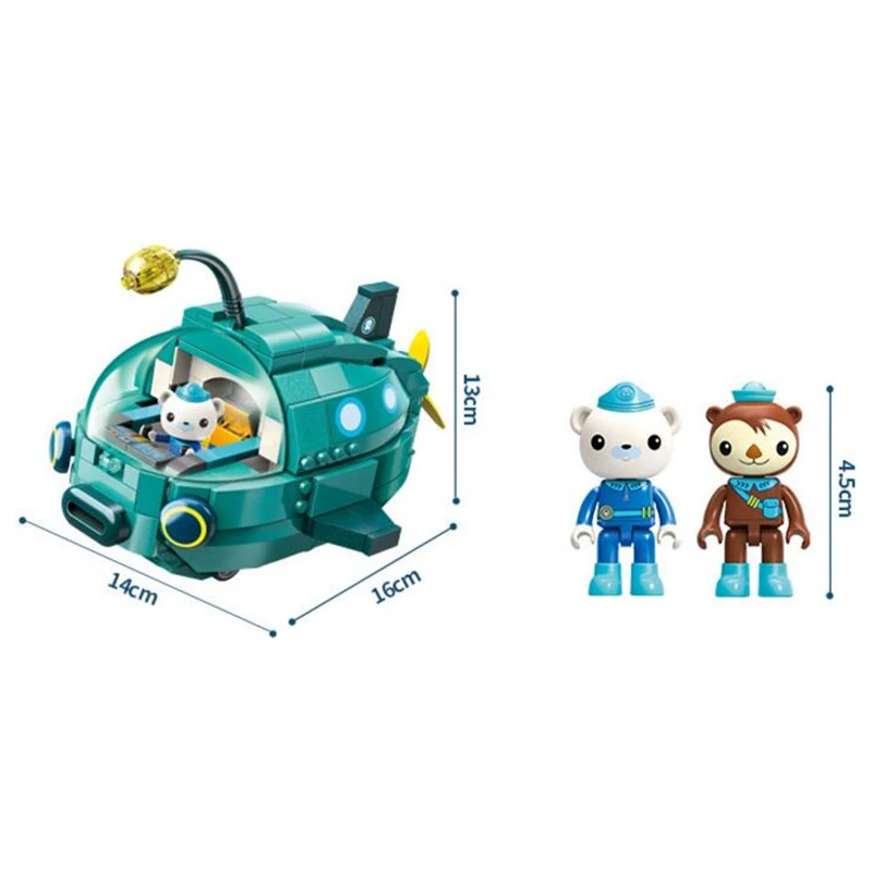 Enleten Creator Ideas городской фонарь Рыбная лодка Octonauts мультфильм строительные блоки модельные наборы дети совместимые Duplo