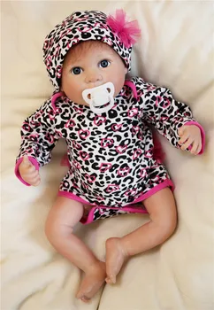 

18"45cm Handmade bebe Soft Silicone Reborn baby doll Toys playmate doll stylish Toddler lol toys doll vivid gifts collection