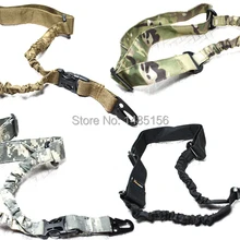 Тактический CQB одноточечный фиксированный Регулируемый эластичный винтовочный слинг одноточечный фиксированный