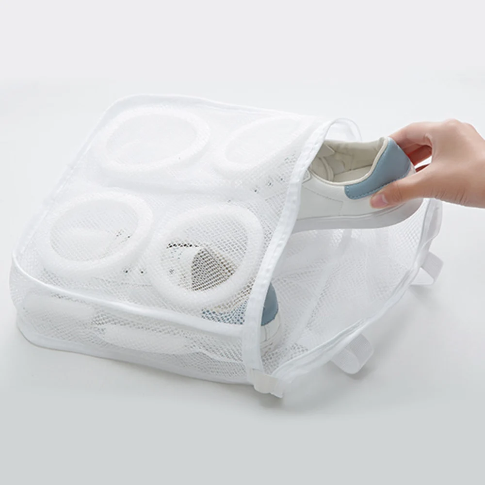 Portable Laundry Bag Shoes Organizer Bag for shoe Mesh Laundry Shoes