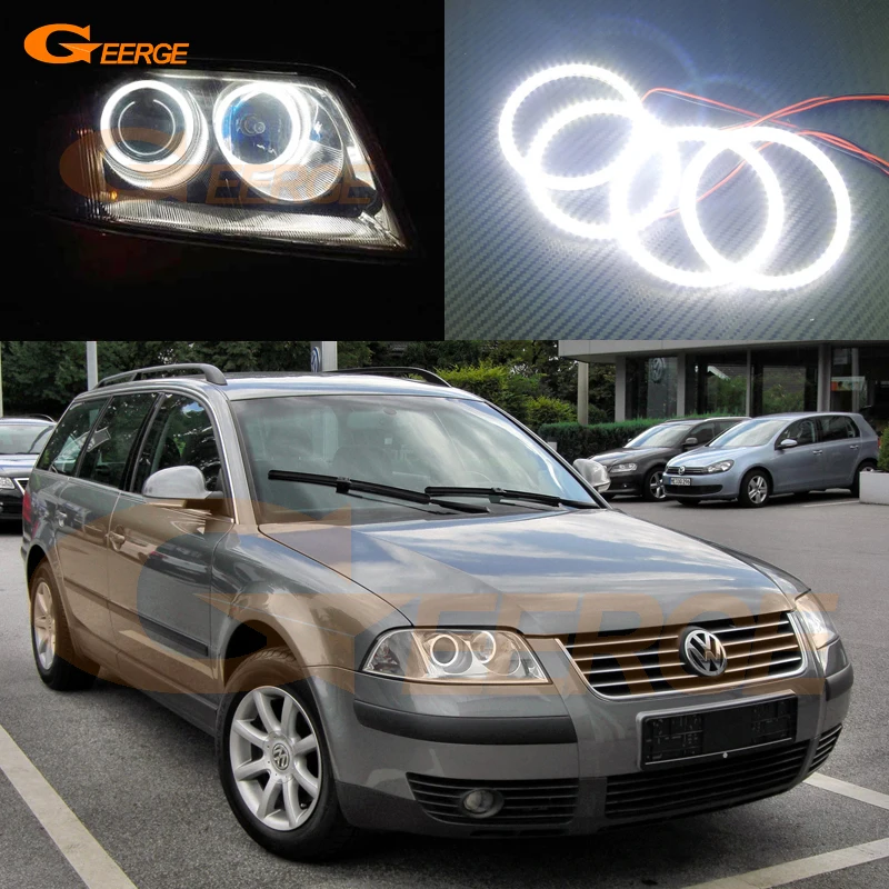 Для Volkswagen Фольксваген Пассат Б5.5 3BG 2001 2002 2003 2004 2005 отлично Ультра-яркий освещения SMD из светодиодов глаза Ангела гало кольцо комплект Для Volkswagen Фольксваген Пассат Б5.5 3BG 2001 2002 2003 2004 2005 отлично Ультра-яркий освещения SMD из светодиодов глаза Ангела гало кольцо комплект