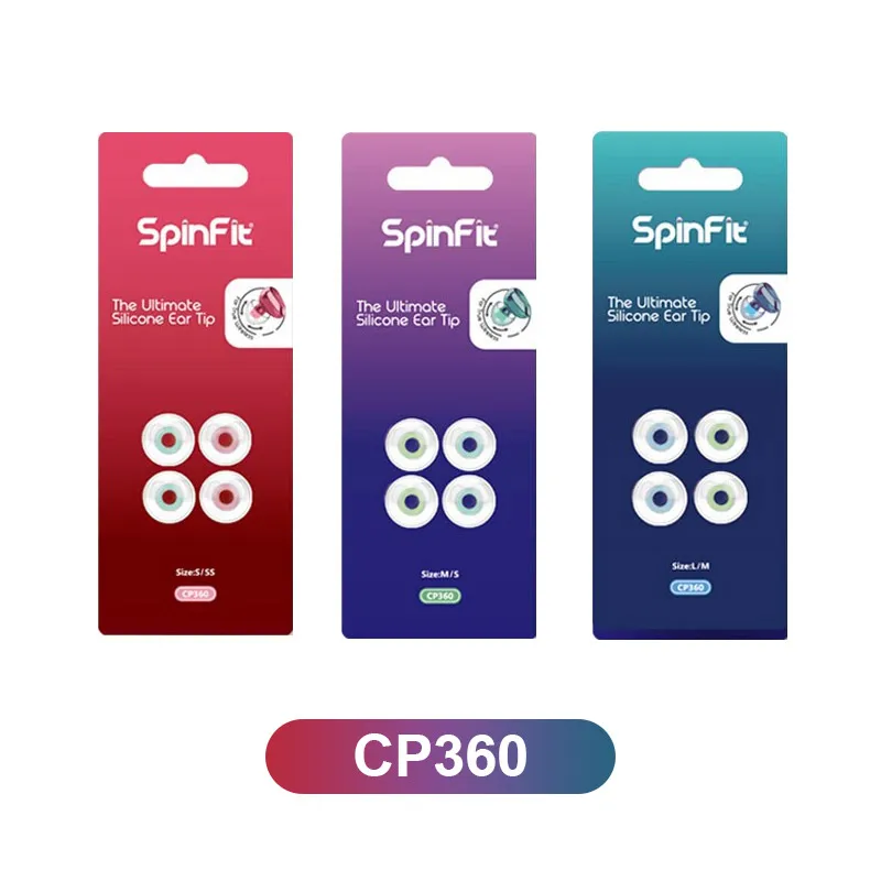 

DUNU SpinFit CP360 Silicone Eartips For True Wireless Bluetooth Earphone Ear tips